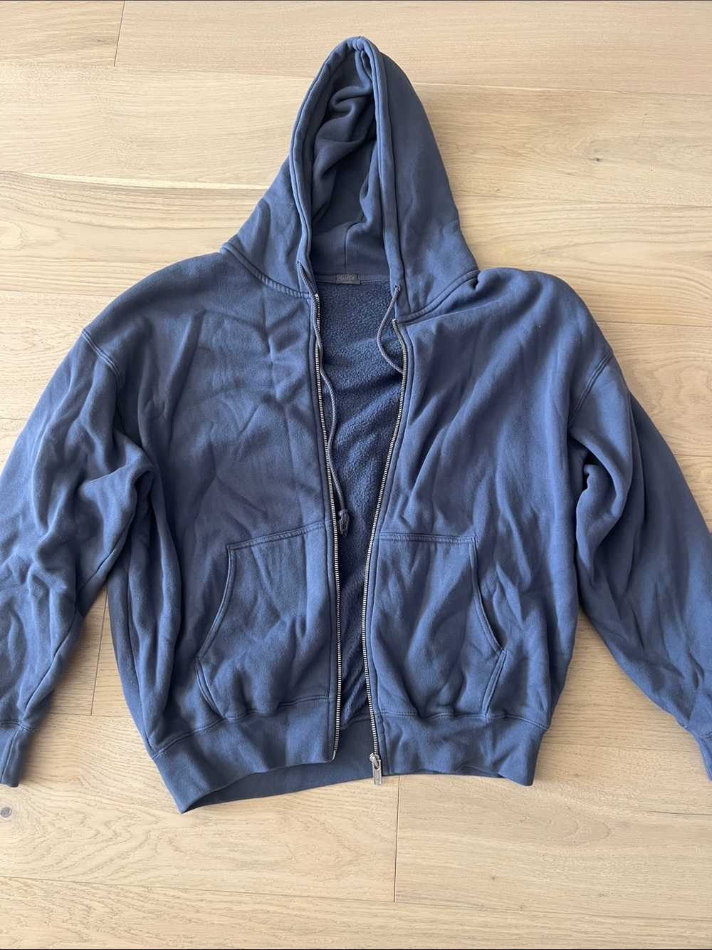 John Galt Hooded Zip Jacket - Slate Blue